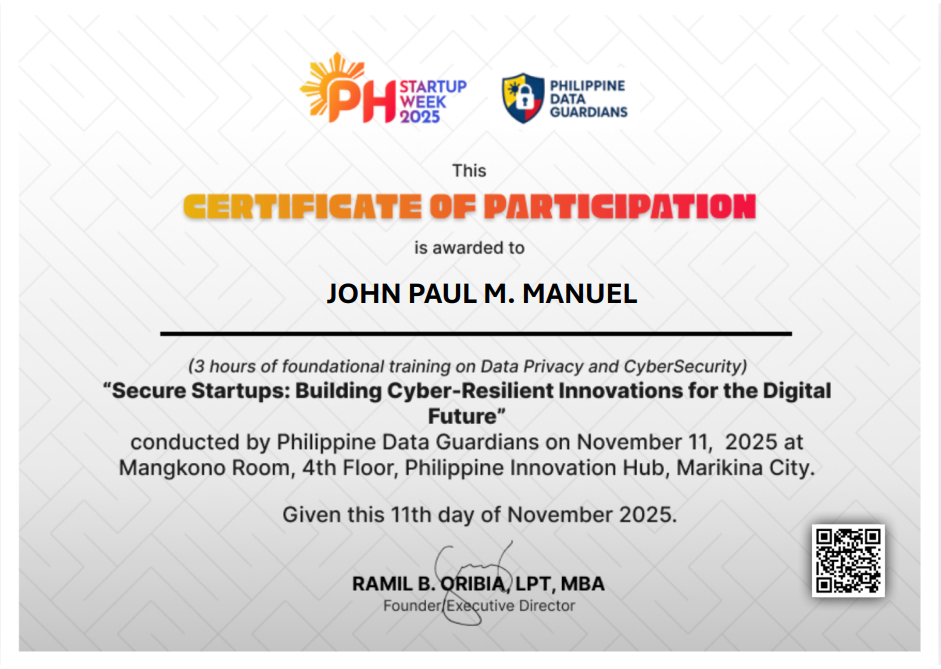 Secure Startups Seminar 2025