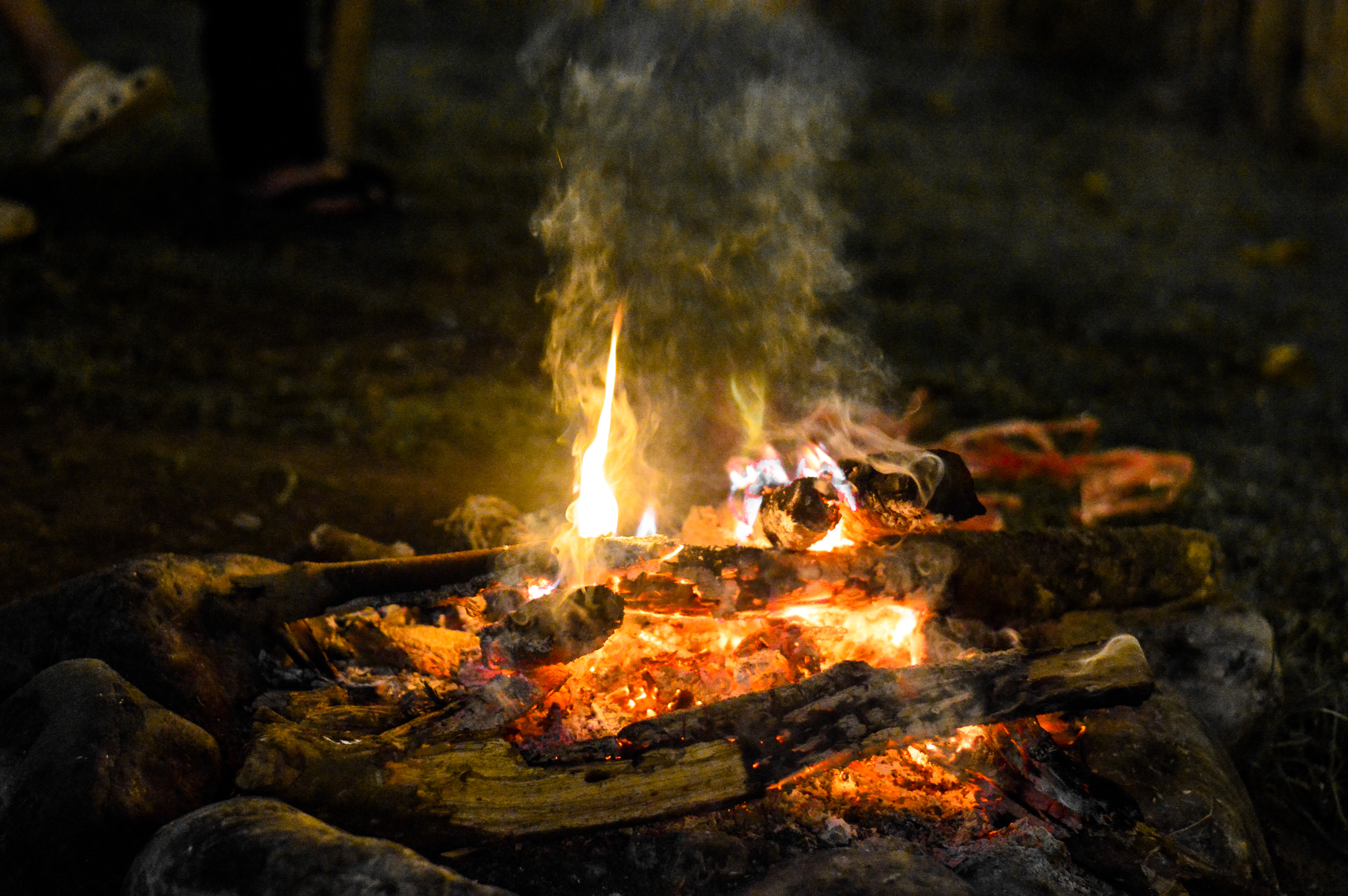 Bonfire at Night